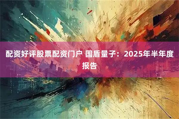 配资好评股票配资门户 国盾量子：2025年半年度报告